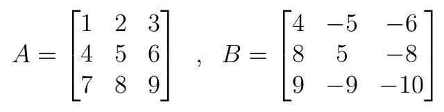Matrices